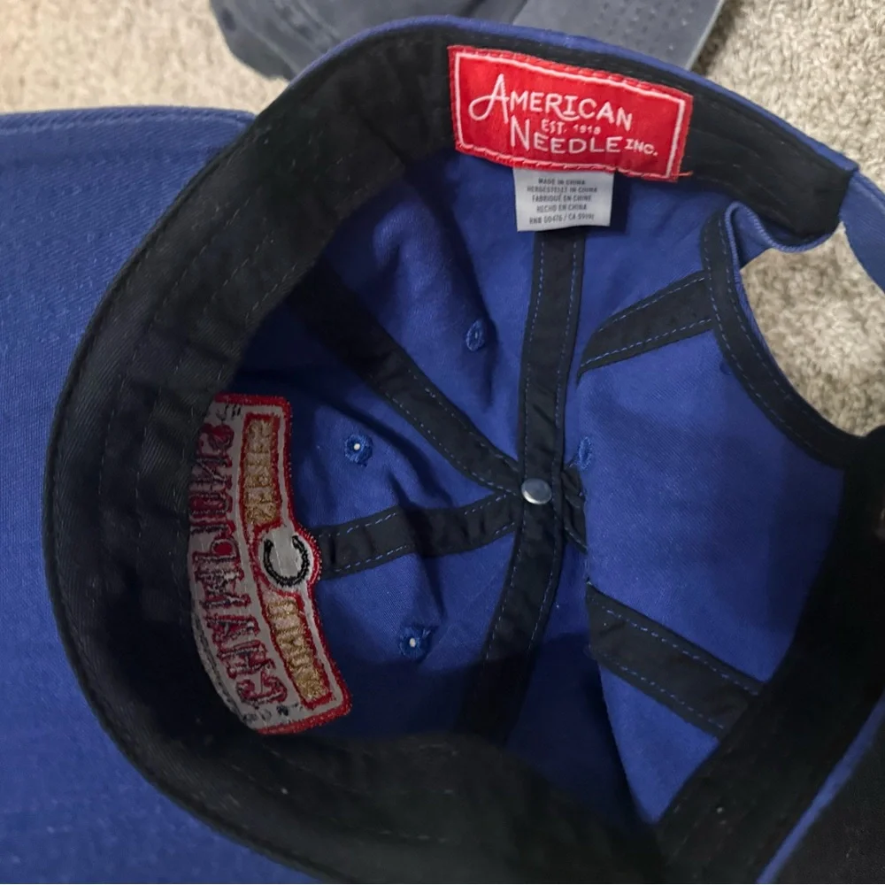 American Needle Chicago Cubs Champions Blue and Black Caps